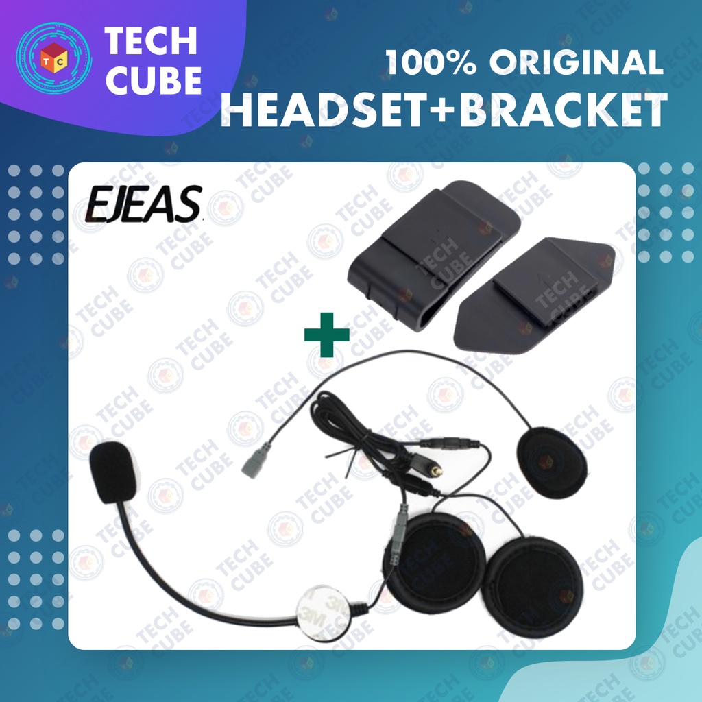 Bracket / Headset Penjepit Metal Clip Besi Clamp Kit Headset Intercom Helm EJEAS Q7