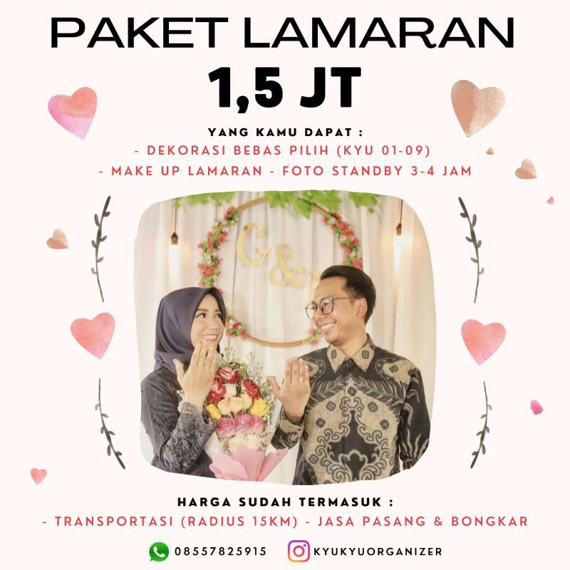 Jual Paket Lamaran Murah Backdrop Make Up Fotografer Shopee Indonesia