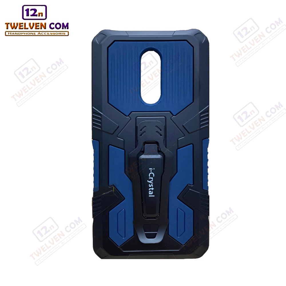 Case Shockproof Xiaomi Redmi Note 4 / 4x / Note 5 / Note 5 Pro / Note 5a Prime / Note 6 Pro / Note 7 / Note 7 Pro / Note 8 / Note 8 Pro / Note 9 / Note 9 Pro / Note 10 / Note 10s / Note 10 Pro / Note 10 Pro Max - Armor Hardcase Stand Clip