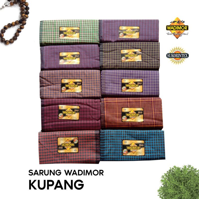 Sarung wadimor motif Kupang kotak kecil banyak pilihan warna