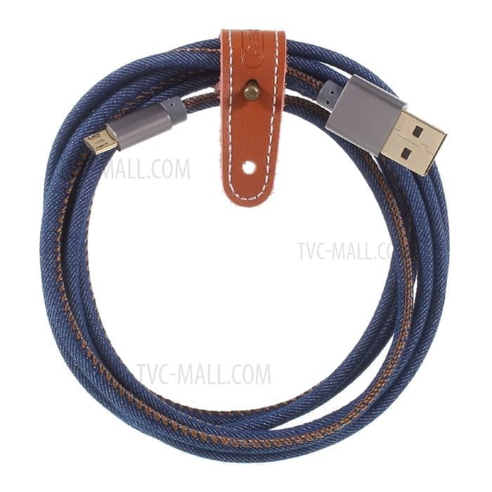 Kabel Data Remax Cowboy Jeans Braided Fast Charger Micro USB RC-096m / Lightning Rc 096i / Type C