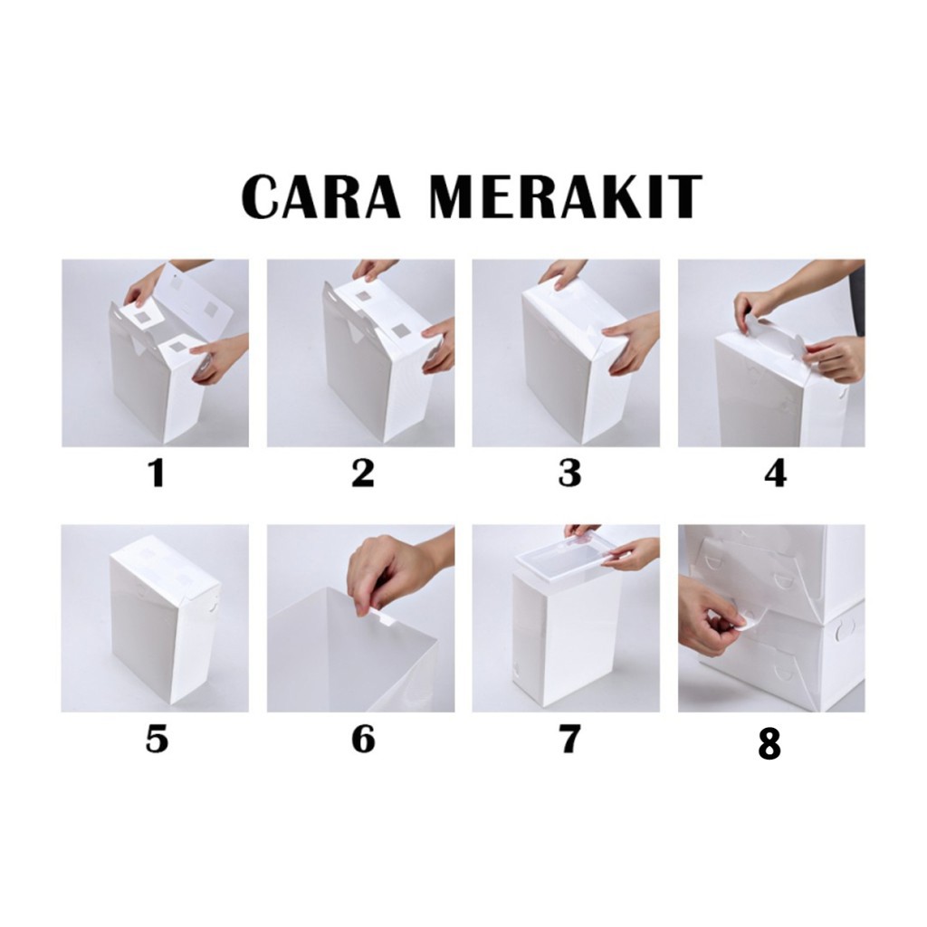 Kotak Sepatu Lipat Serbaguna box sepatu Tempat Penyimpanan Sandal Shoes Storage Box WHFURNITURE