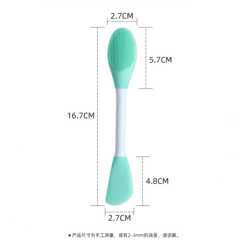 Pembersih Wajah Kuas Silicon + Sikat Komedo