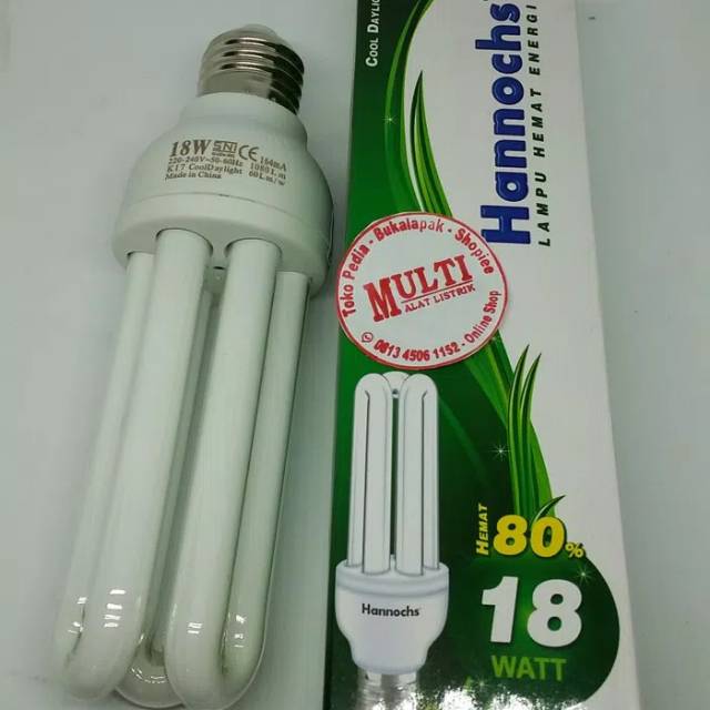Lampu hannochs 18 watt 3U green