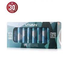 1 BOX (30pcs) KABEL DATA VIVAN TUBE