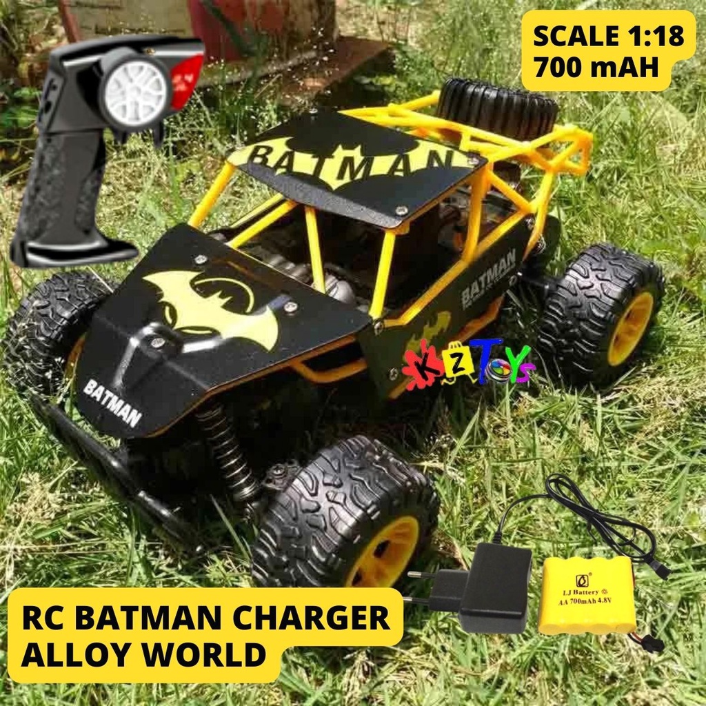 MAINAN MOBIL RC BATMAN JEEP DIECAST OFF ROAD ALLOY METAL CLIMBING KING MONSTER