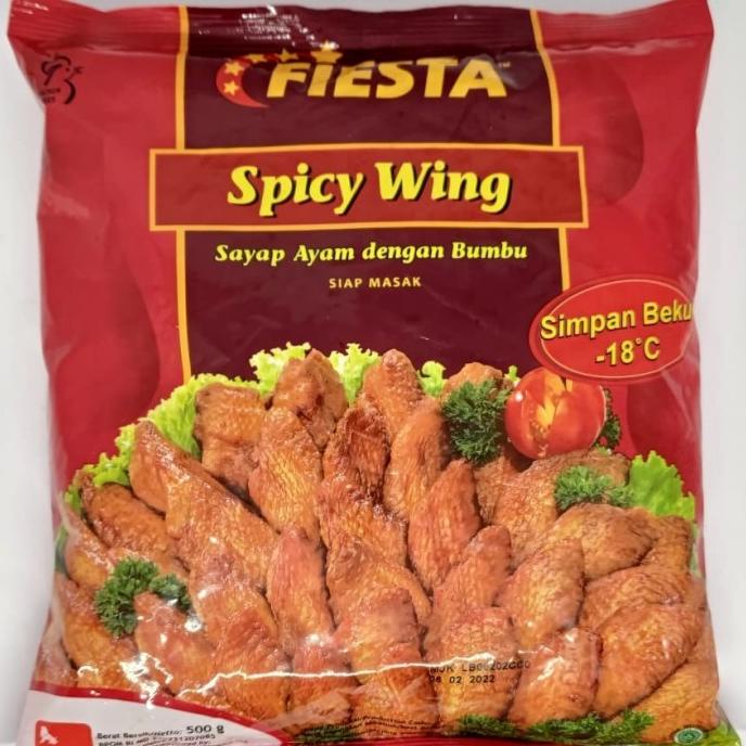 

MAKANAN BEKU / FIESTA SPICY WINGS 500GR NON COD