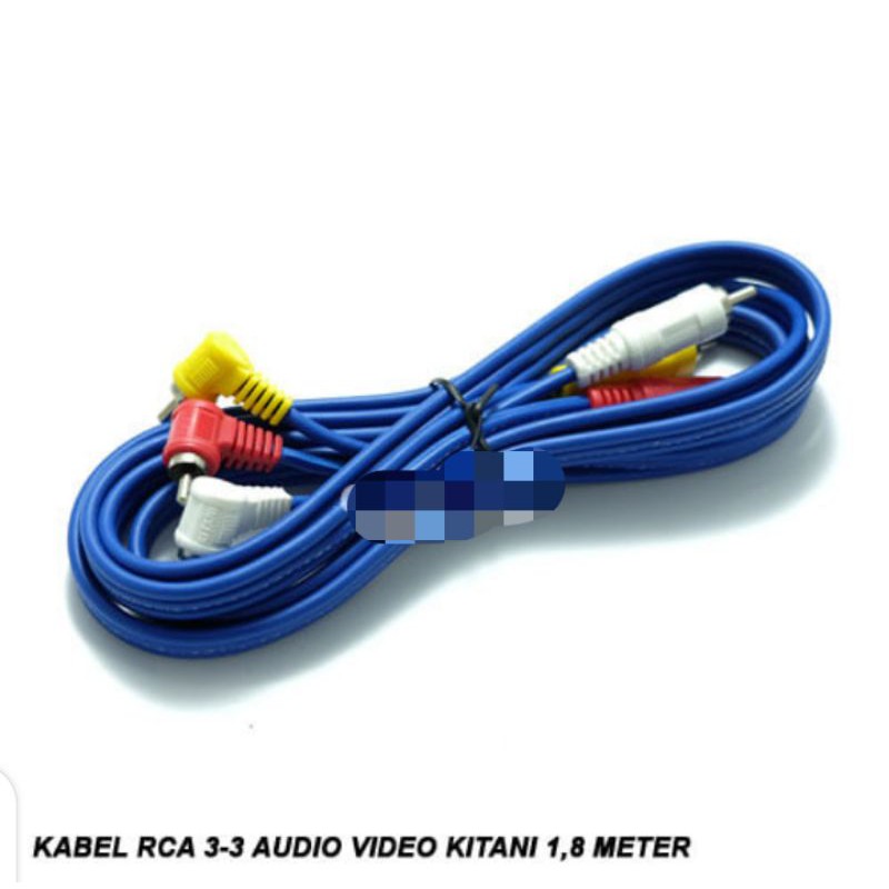 Kabel RCA Audio-Video ( 3 to 3 ) Kitani 1,8 Meter