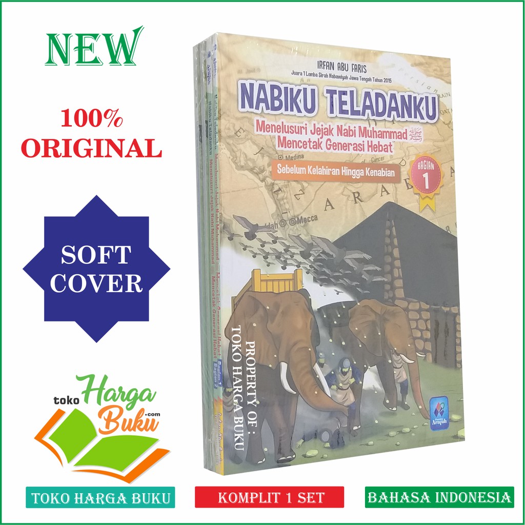 Foto NABIKU TELADANKU Komplit 1 Set Jilid 1 2 3 4 Menelusuri Jejak Nabi Muhammad Mencetak Generasi Hebat