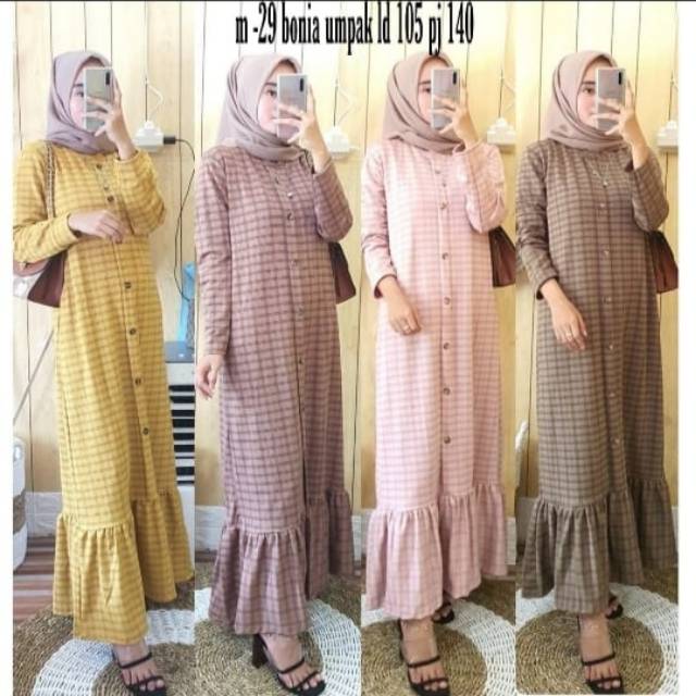 LONGDRESS WANITA BAHAN KAOS  KNIT IMPORT  UKURAN  ALLSIZE LD 