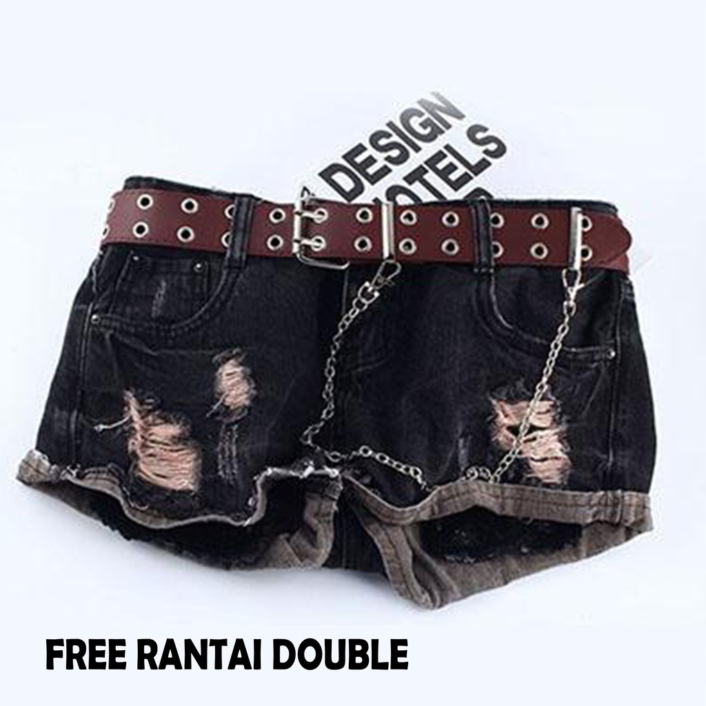 YMF - RING BELT RANTAI KOREA / IKAT PINGGANG WANITA / FREE RANTAI DOUBLE ( 2layer )