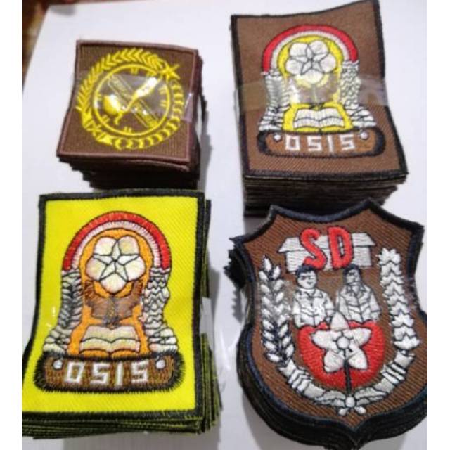 Bet Logo sekolah Bordiran SD SMP SMU PRAMUKA GROSIRAN