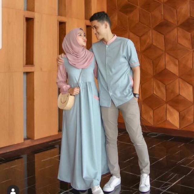 JC- Cp Fanel / Couple Fanela / Baju pasangan muslim / Couple muslim murah