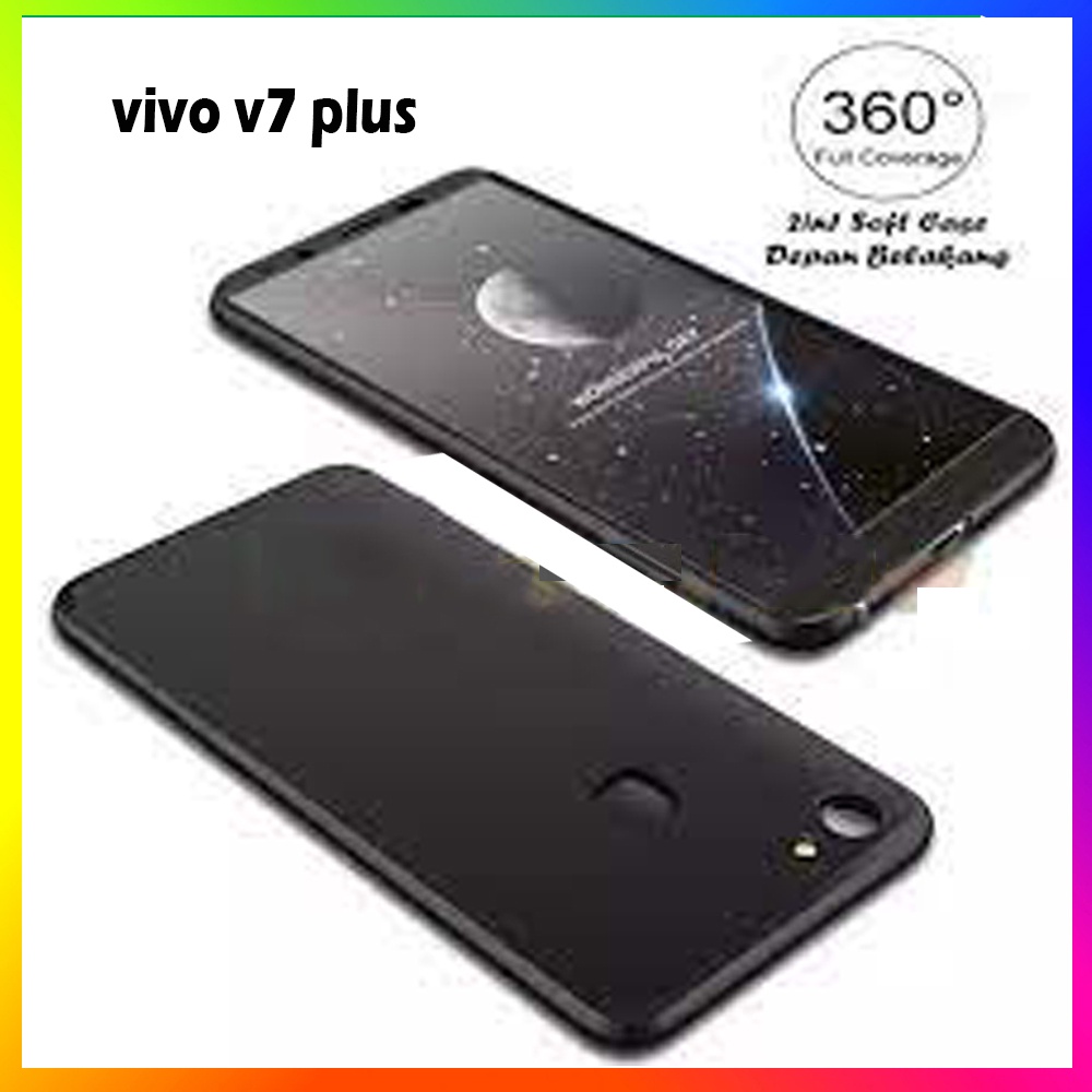Case 360 2in1 Vivo V9 / Vivo Y28 / Vivo V15 Pro / Oppo F7 / Oppo R15 / Infinix X571 Note 4 Pro Hitam Soft Case Baby Skin Silikon Casing Cilicone Kesing Kasing case Case Full Body Softcase Case Depan Belakang Sarung Hp