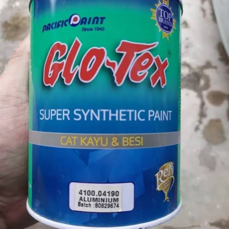 

Cat Minyak Glotex Silver Aluminium