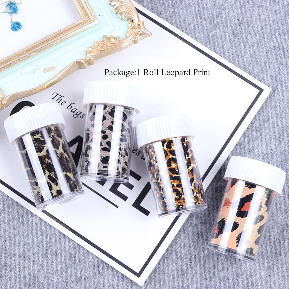 MXBEAUTY Kertas Transfer Nail Art Gadis Korea Tortoiseshell Amber Nail Art Dekorasi Cellophane Paper DIY Nail Decals