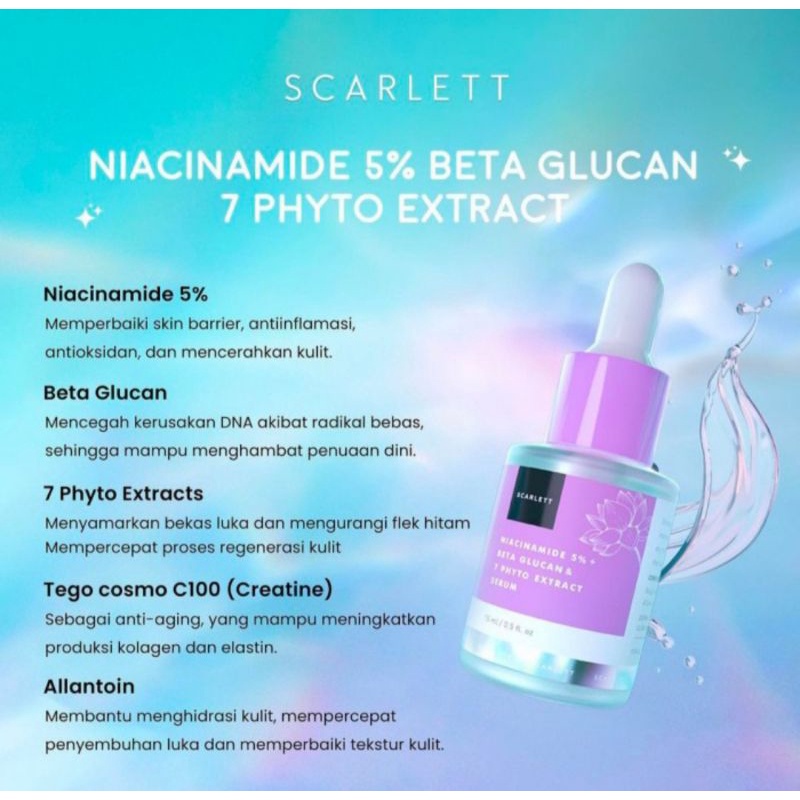 Scarlett serum acne/brightening/glowtening