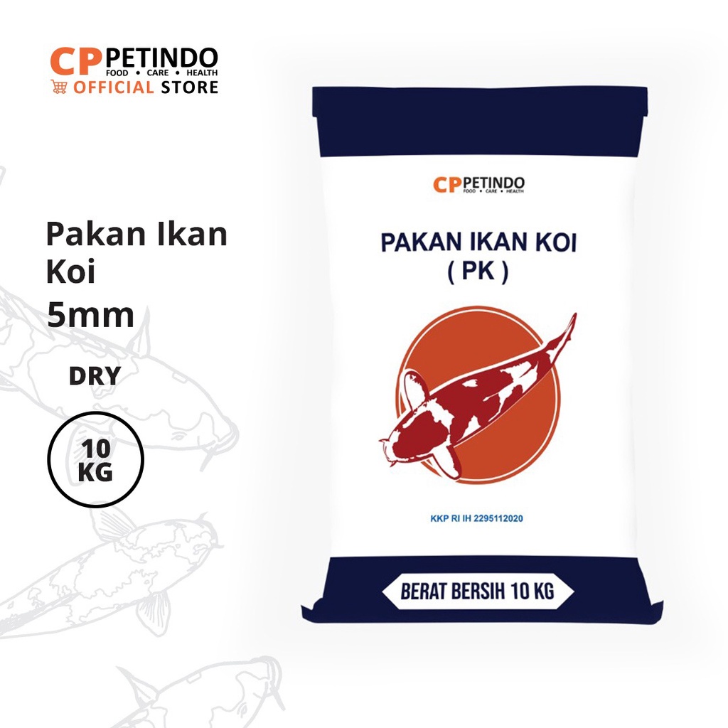 Pelet Ikan Koi 5 mm 10 Kg untuk Koi Ukuran di Atas 15 cm