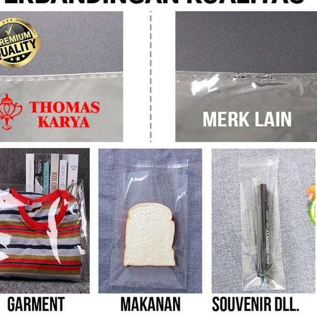 

☍qn 35x35 cm Plastik OPP TIPIS (LEM) | Plastik Roti Sobek XL | Plastik Bakery JUMBO | Plastik Roti S
