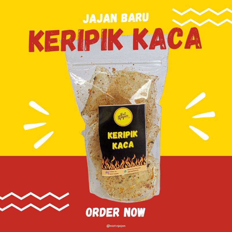 

Keripik kaca/kripca pedas 35g