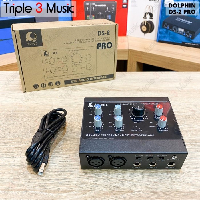 {suhadistore} DOLPHIN SOUND DS2 PRO DS-2 pro Soundcard audio interface recording Diskon