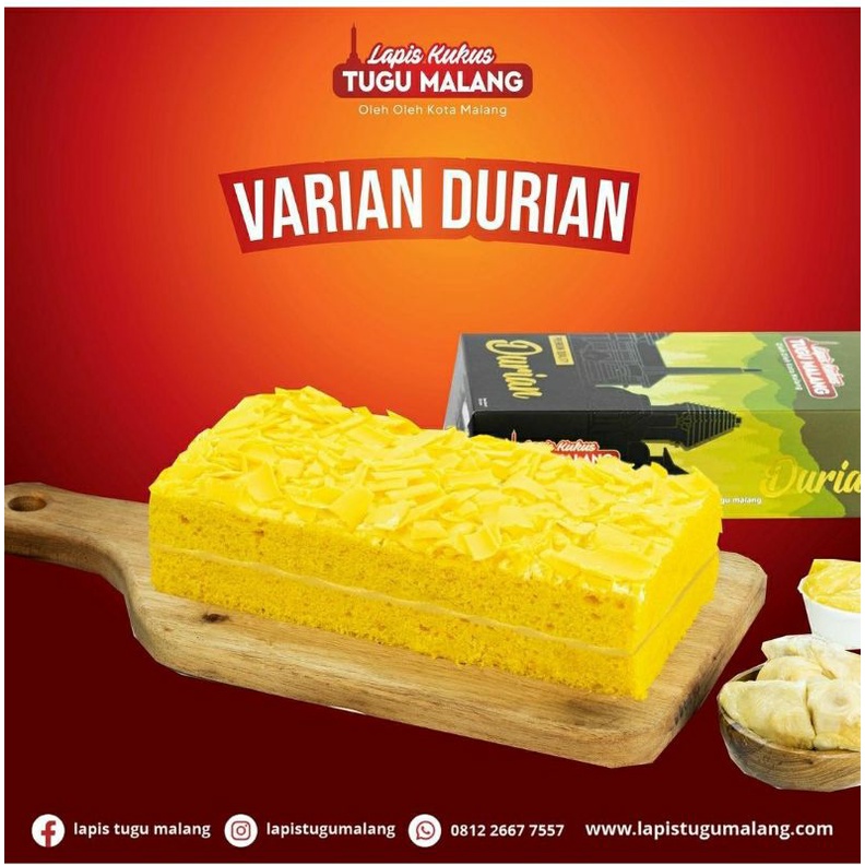 

lapis kukus tugu malang durian