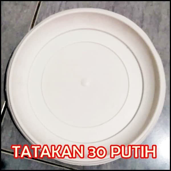 Alas Tatakan Pot 30 Plastik Putih 30cm Utk Alas Pot Tawon 30 32 Berkualitas