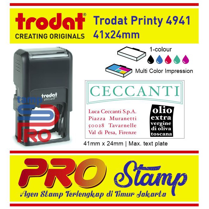 

Stempel Otomatis Printy / Custom Design Trodat 4941