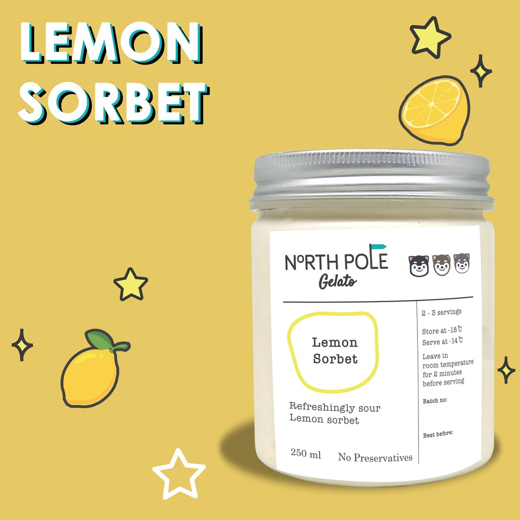 

Lemon Sorbet - North Pole Gelato