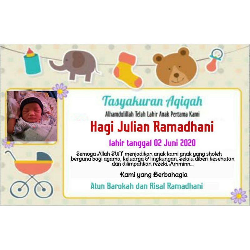 

STICKER TASYAKURAN AQIQAH ANAK MOTIF BONEKA