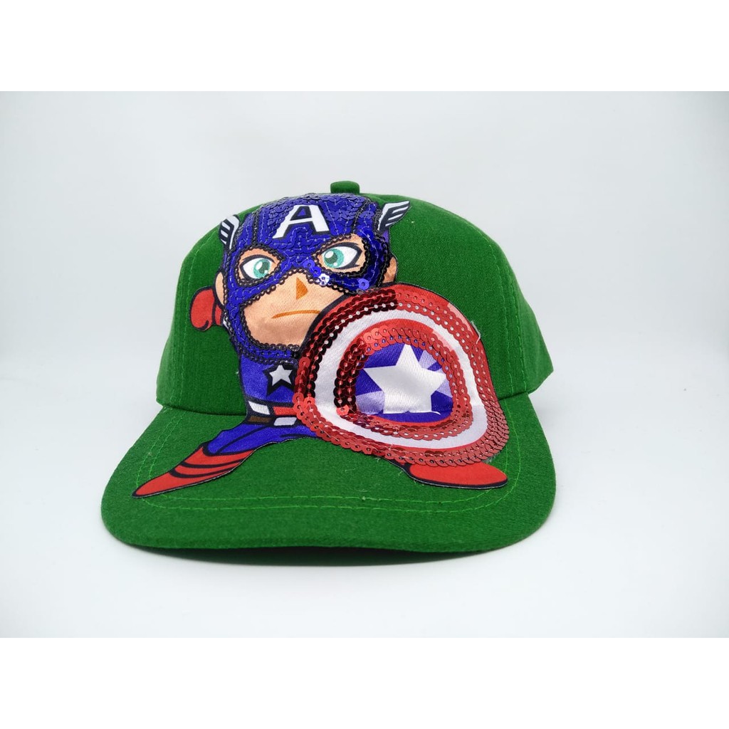 Topi Anak LED Karakter SUPERHERO