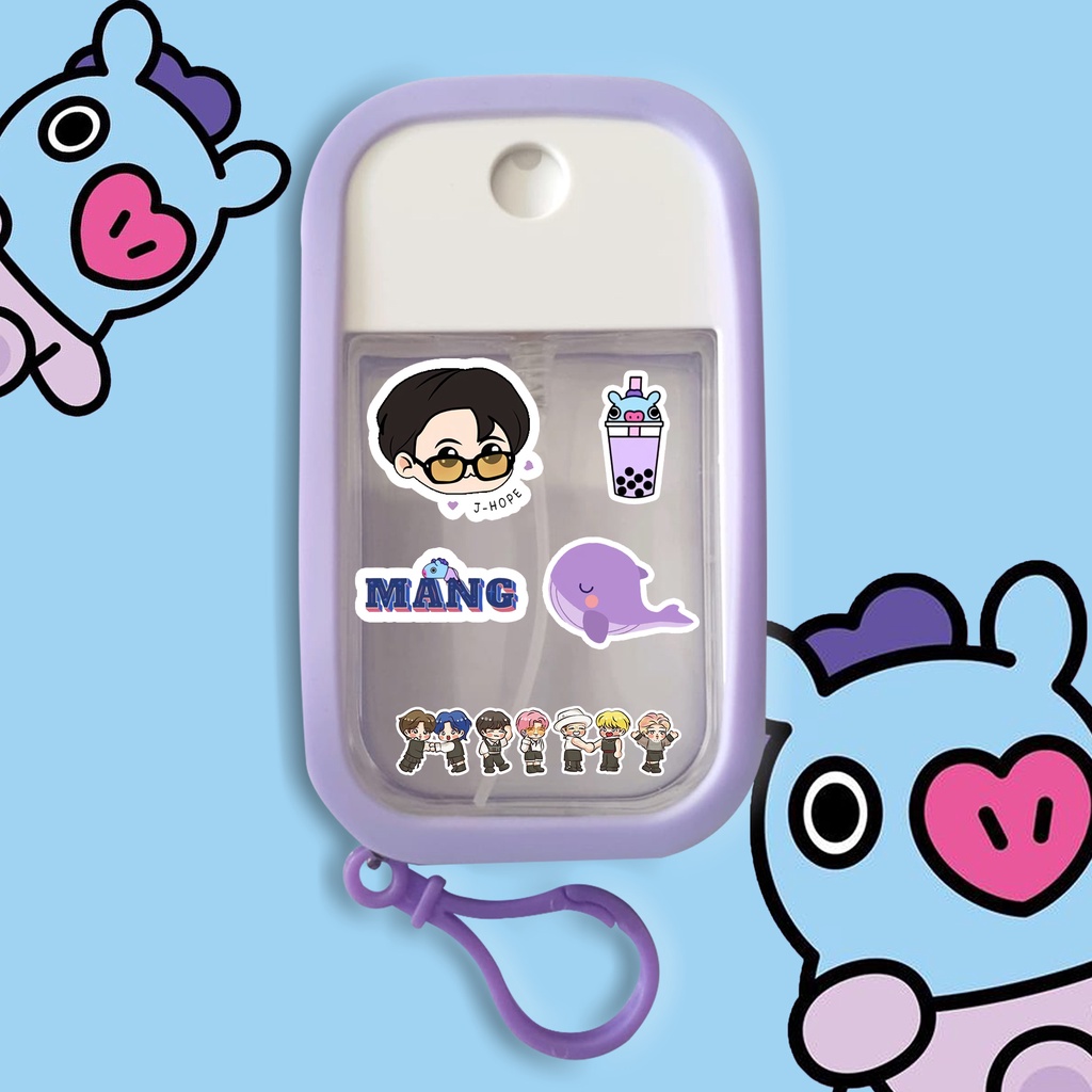 HAND SANITIZER SPRAY POCKET CARD BOTOL KOTAK GANTUNG / BTS KPOP