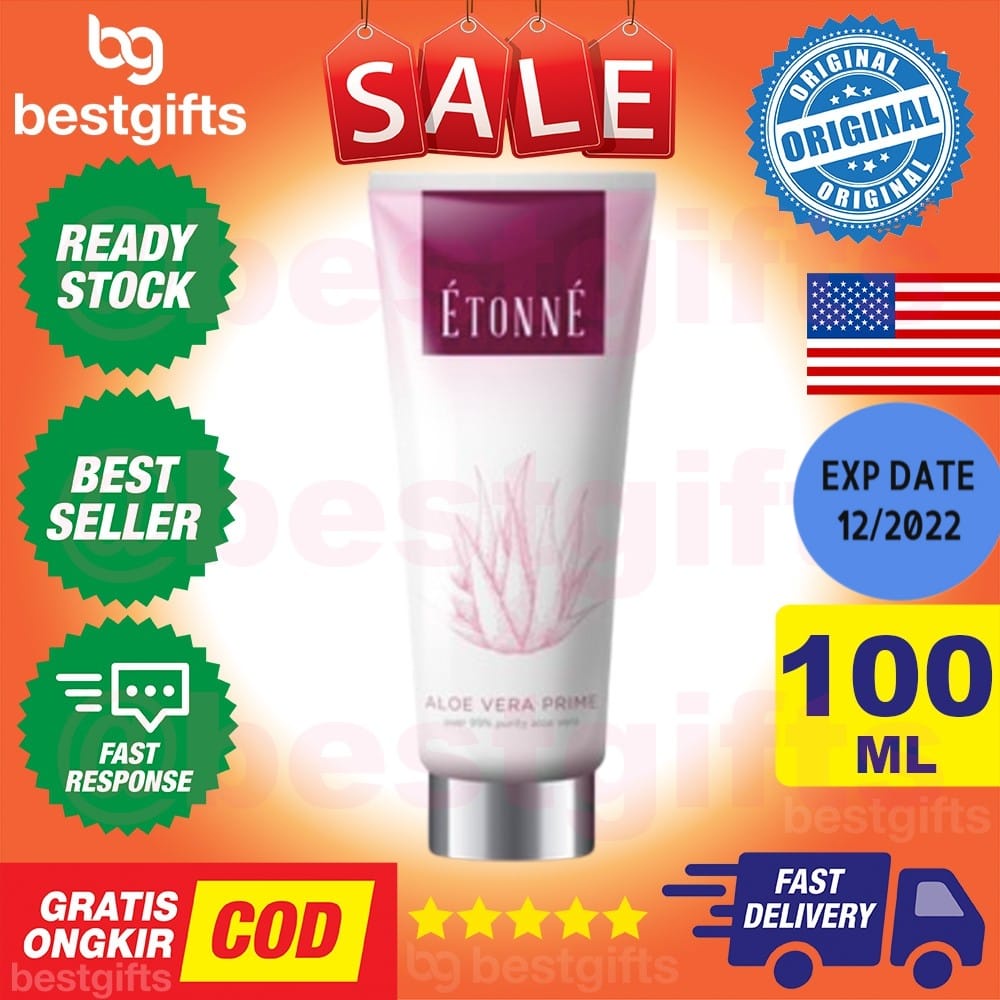 ETONNE E TONNE ALOE VERA PRIME CREAM KRIM PELEMBAB KULIT KENCANG KENYAL IRITASI WAJAH TUBUH 100 ML