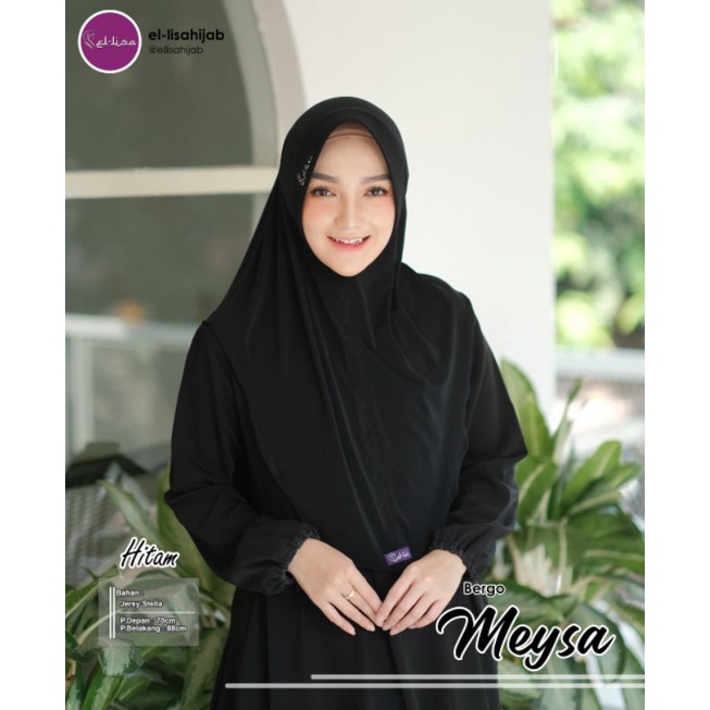 Bergo meysa ellisa hijab jersey instan/jilbabmurah/hijabinstan