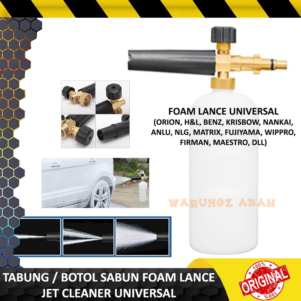 ALAT TABUNG BOTOL SEMPROTAN TEMBAKKAN SABUN SAMPO SHAMPOO BUSA SALJU SNOW WASH CAR FOAM LANCE GUN ST