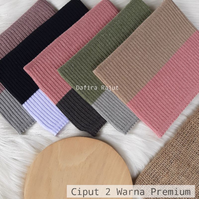 CIPUT RAJUT PREMIUM INNER BANDANA 2 WARNA / DALAMAN HIJAB ANTI MELAR