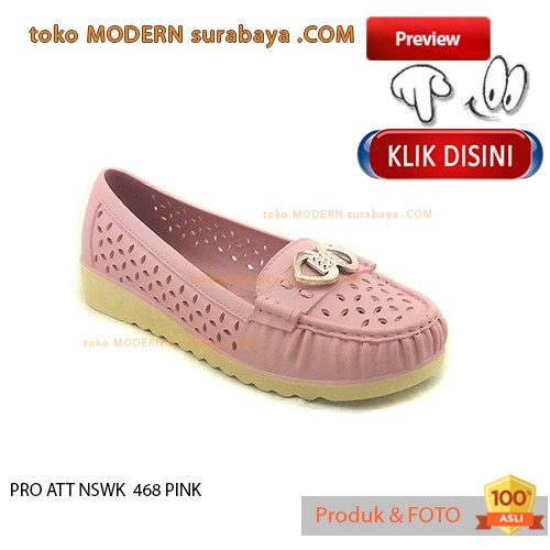 Pro Att Nswk 468 Pink Sepatu Wanita Sepatu Slip On Karet