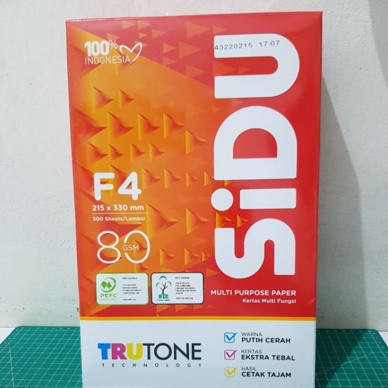 

Kertas HVS F4 80gr SIDU