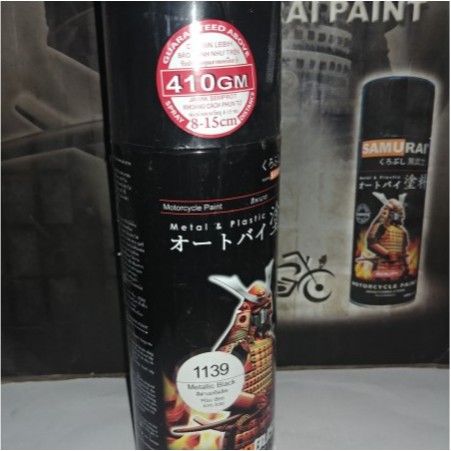 Samurai Paint&Pylox&Cat Semprot Metalic Black&Hitam Metalik Diskon