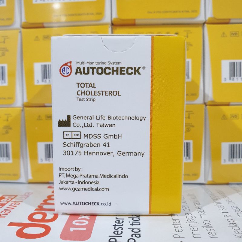 Strip Kolesterol Autocheck Cholesterol Strip Kolesterol Stik Kolestrol