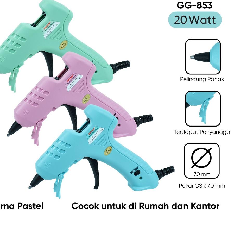 

Miliki - Glue Gun Lem Tembak Joyko GG-853 20 Watt Pastel Color