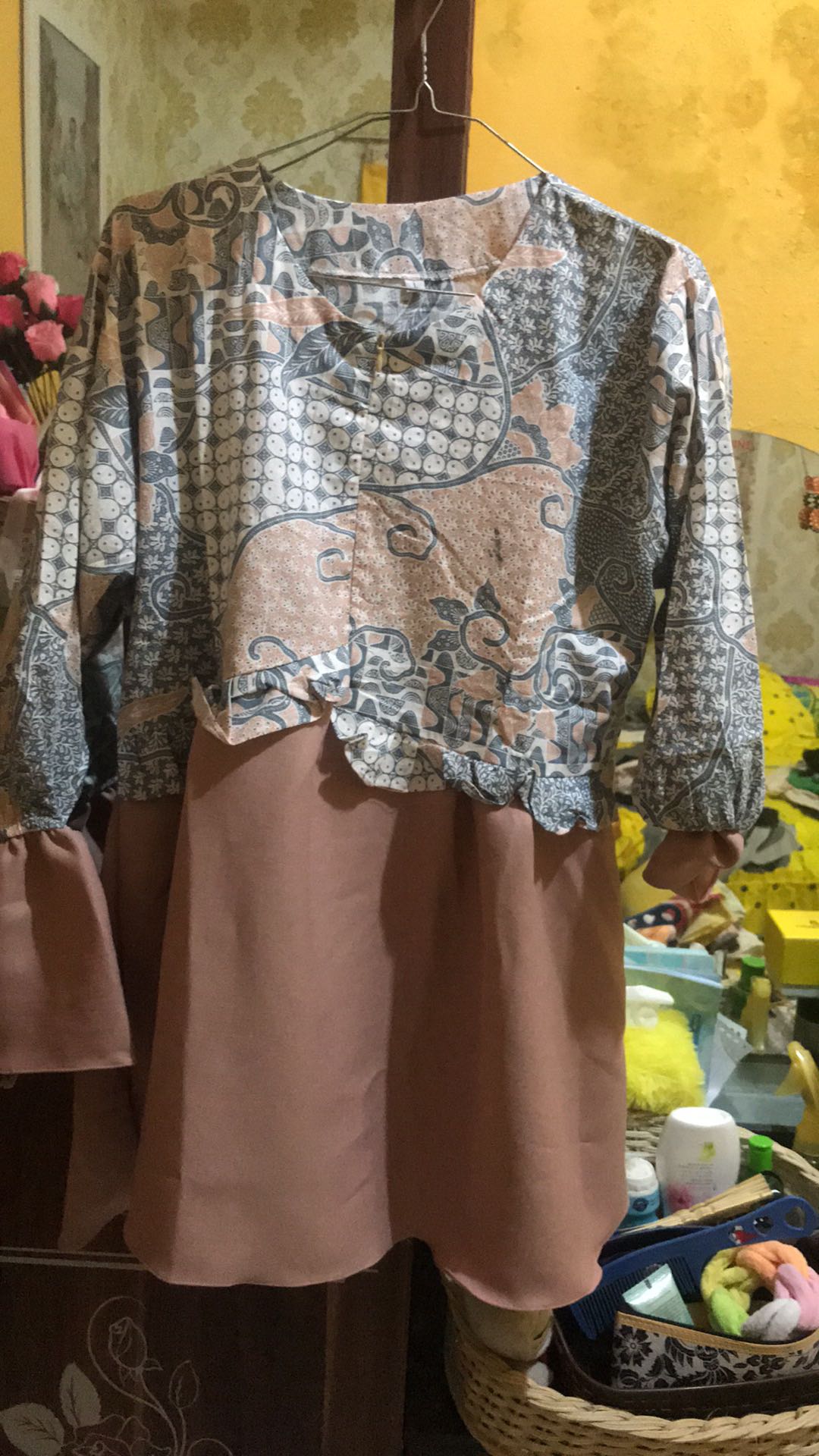 Batik Wanita Asj Sa Hrb026 Kenongo Kemeja Tosca Pendek