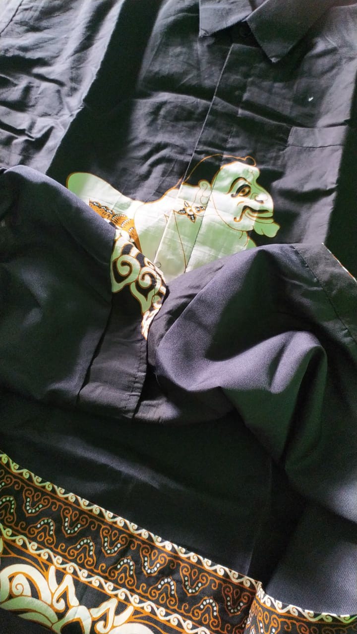 Batik Pria Semar Netes Full Furing Katun Halus Ori Solo