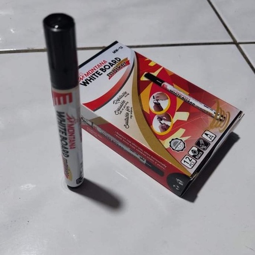 Spidol Montana White Board Maker MW-12 Dan Penghapus Kenjoy Berkualitas (PerLusin)