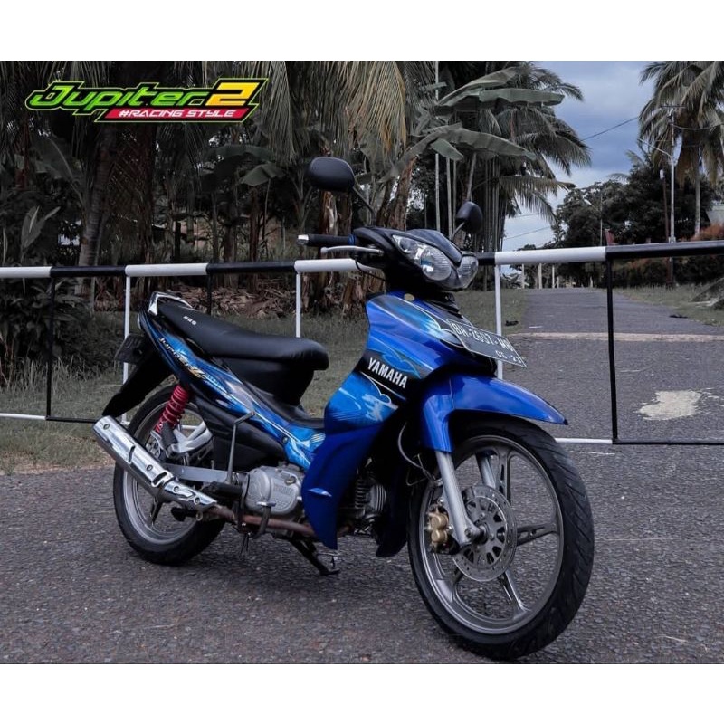 STRIPING STICKER JUPITER Z 2008 2009 BIRU HITAM STICKER JUPITER Z BIRU HITAM 2008 2009