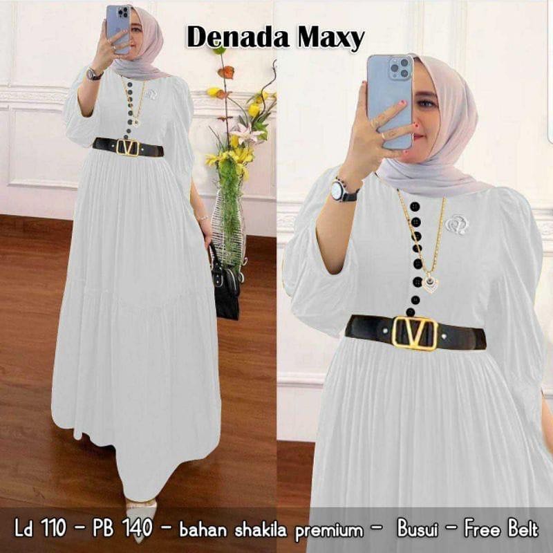 DENADA MAXY DRESS WD SHAKILA PREMIUM LD 110 XL BUSUI BAJU GAMIS COCOK UNTUK IBU MENYUSUI DAN TIDAK  MENYUSUI BAJU GAMIS WANITA TERBARU SIMPLE DAN ELEGAN BAJU DRES 2022