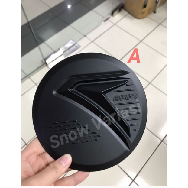 Tutup tanki bensin tank cover hitam doff all new brio 2018 2020 up