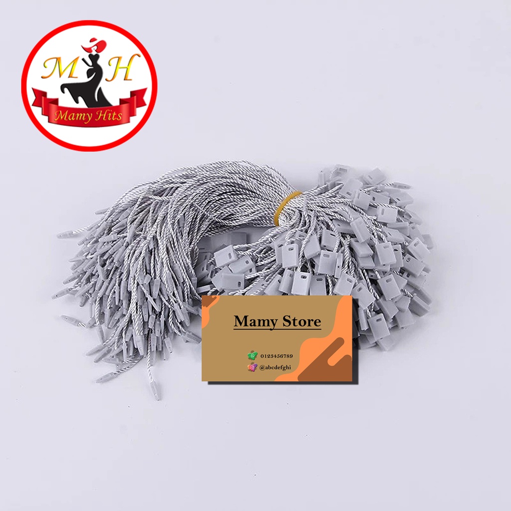 

Tali Hang Tag / Nylon / Lock Pin / Tali Hangtag / Abu Abu (Grey) Isi 100 Biji