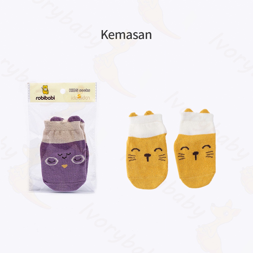 Ivorybaby Kaos kaki anak pendek/baby socks/kaos kaki bayi selutut degan motif lucu