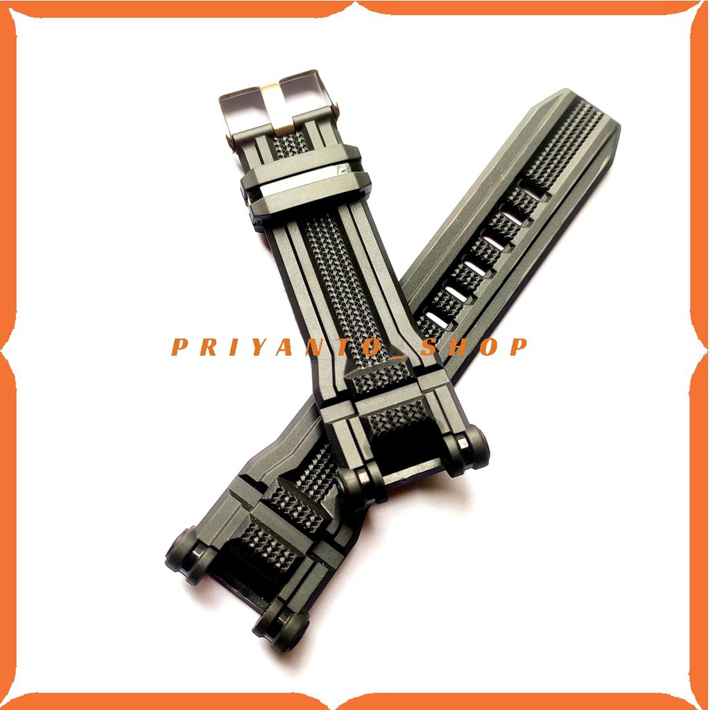 STRAP TALI JAM TANGAN QQ QnQ Q&amp;Q M-161 QnQ M 161 RUBBER WATCH BEND PREMIUM